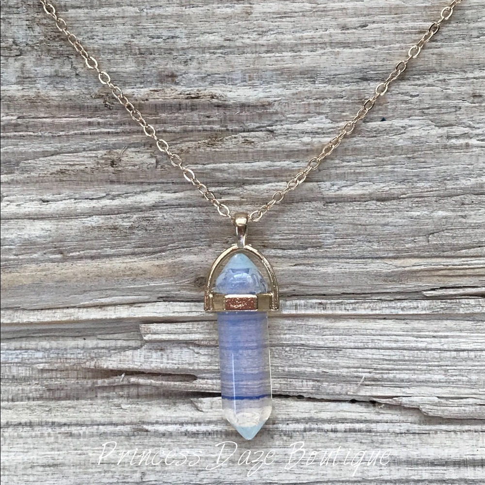 Gold Chakra Stone Necklace‎